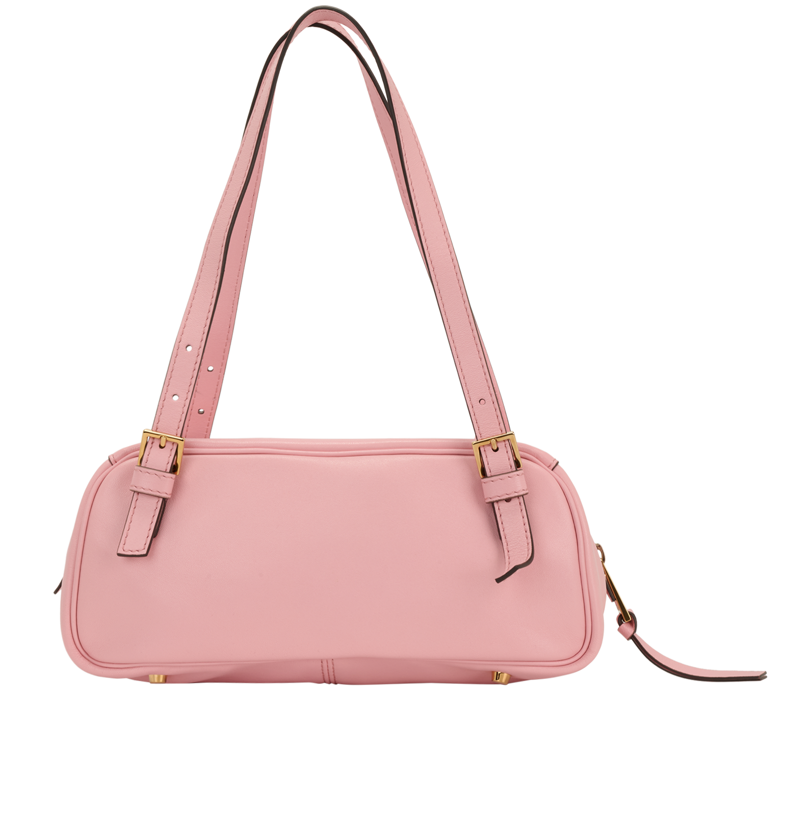 Bowling Bag, &pound;450, Handbags, Pink, Leather, Back view